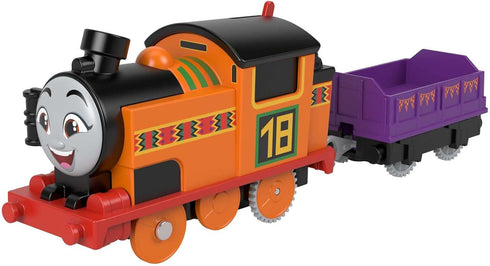 Thomas & Friends Motorized Toy Train Nia, Battery-Powered Engine with Cargo for Preschool Kids Ages 3+