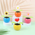 4 Solar Dancing Butterfly Toy Solar Powered Dancing Sun Flower in Colorful Pots, Animated Bobblehead Dancer Window Decor