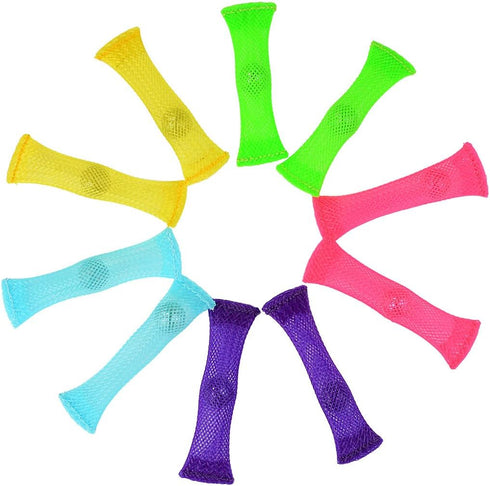 FIDGET TOYS Package of 10, 5 Colors, Stress Relief Toy for Children and Adults, Helps with ADHD, OCD, Anxiety