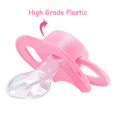3 Pack Littleforbig Bigshield Generation-II Adult Sized Pacifier Overload Paci - Dark-Pink Medium-Pink Light-Pink