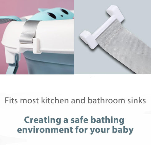 Cryfokt Baby Bath Pad, Non Slip Newborn Bathtub Mat Adjustable Bath Pillow Soft Fabric Cartoon Shaped Floating Bath