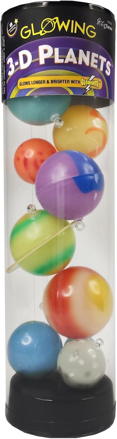 University Games 3-D Planets in a Tube, Glow-in-The-Dark