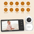 HelloBaby 5.5'' 1080P 1000ft 4000mAh HD Video Baby Monitor with Camera | No WiFi, Hack-Proof Security & Range | Remote