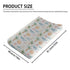 KuphiL10C Summer Girls-16x32 Beach Theme Palm Tree Starfish Sun Pattern Baby Changing Pad Cover, Unisex Beach Ocean