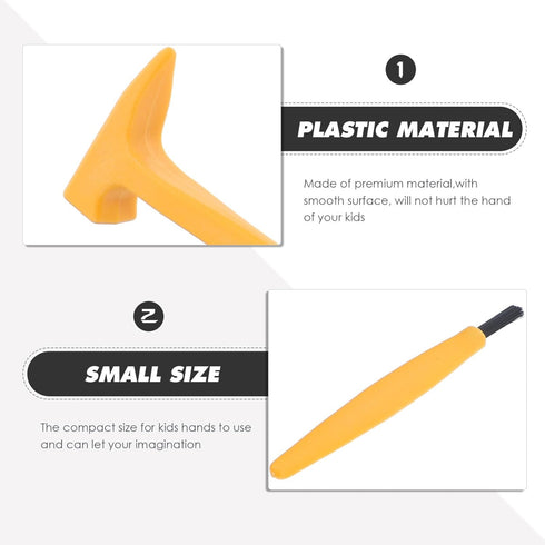 Totority Dino Eggs Dig Kit, 3 Sets Dinosaur Dig Tools Kit for Kids with Mini Hammer Chisel Brush