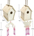 Crafts for Kids Ages 4-8 - 4 Pack DIY Bird House Wind Chime Kit for Building and Painting Birdhouses