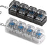 2 Pcs Keyboard Fidget Toy for Adults Fidget Clicker Decompression Fidget Keychain