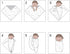 PESAAT Cotton Baby Swaddle Hat Set, Newborn Infant Hats and Receiving Blankets for Baby Boys Girls