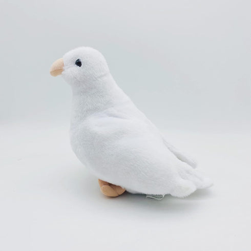 Simulation White Pigeon Stuffed Animal Toy - 8 Inch Rock Pigeon, Cute Gift (White)