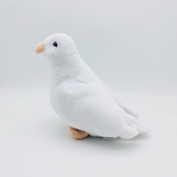 Simulation White Pigeon Stuffed Animal Toy - 8 Inch Rock Pigeon, Cute Gift (White)