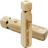 Wooden Train Whistle (2 Pack), 4 Tone Educational Toy Gift with Blast Chart for Kids