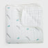 Petite Piccolo 3 Pack Baby Muslins, Multicolored Feathers