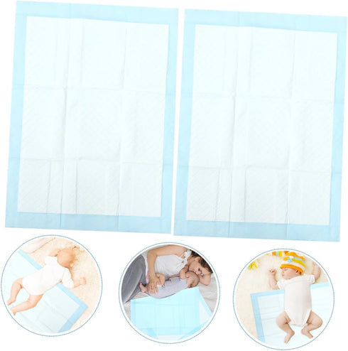 VICASKY 10-Pack Extra Thick Disposable Changing Pads for Leak Protection - Non-Slip Design