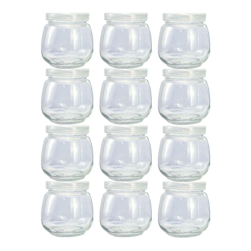 Baby Food Storage Containers, 12 Thickened 4 oz Glass Baby Food Jars with Lids, Small Snack Containers
