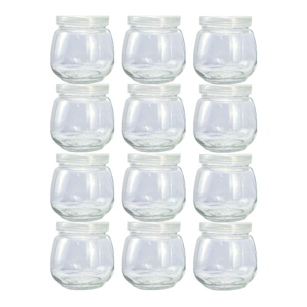 Baby Food Storage Containers, 12 Thickened 4 oz Glass Baby Food Jars with Lids, Small Snack Containers