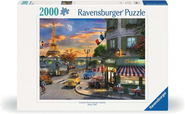Ravensburger Paris Sunset Puzzle - 2000 Piece Jigsaw for Adults | Unique Softclick Technology