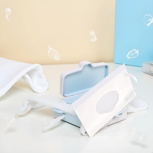 Tnyvm Set Transparent Baby Wipe Case Travel Holder Keeps Wipes Moist of Wet Wipes Holders Cases Portable Travel On The