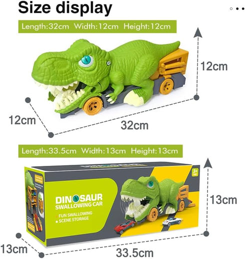Dinosaur Transport Cart Toys Dinosaur Devouring Car Game for Kids Slides Car toys Gift for Boys