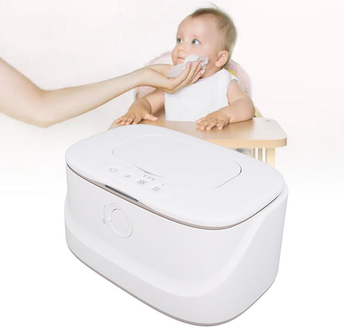 SIXRUN Baby Wipe Warmer, Large Capacity Wet Wipes Heater Dispenser with Night Light Constructed of HighSturdy Material