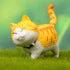 9 Pcs Cute Miniature Cat Figure Toys, Animal Characters Collection Playset, Cake Topper, Plant Decoration