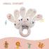 Youuys Wooden Baby Rattle Toys - Easter Bunny Rattle for Baby, Natural Wood Shaker Rattle for Newborn Gifts (Bunny)