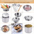 Play Pots and Pans Toys for Kids Kitchen Playset Pretend Cookware Utensils Play Set Play Cooking Toys Mini Stainless Steel Cooking Utensils Toys Kitchen Playset Accessories for Toddlers & Boys Girls