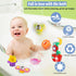 Baby Girl Bath Toys for Kids Ages 1-3 - Water Table Suction Spinning Tub Toys with Stacking Cups for Infants