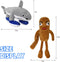 Generic 2Pcs Italian Brainrot Tralalero Tralala and Tung Tung Tung Sahur Toy Gift, Cute Stuffed Figure Doll for Kids