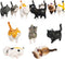9PCS Realistic Cat Figurines Toy Set, Educational Kitty Figures, Christmas Birthday Gift for Cat Lovers