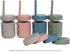 WeeSprout Glass Cups With Lids & Straws, Spill-Resistant Smoothie Cups for Toddlers