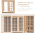 Wooden Window for Dollhouse, Miniature Window Frame, 1:12 Dollhouse Wooden Doors for Craft Decoration