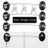 4 Pack Refrigerator Locks with 8 Keys, Child Safety Fridge Lock, Mini Fridge, File Drawer, Toilet Seat Lock with Strong