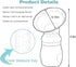Wanateber 2 Pack 100% Silicone Manual Breast Pump with Protective Lid, Food Grade Silicone, Whole Shaped Technology