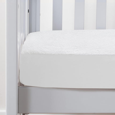 Top,1 Pack Moonsea Crib Mattress Protector Waterproof,Mattress Cover Protector, Smooth Top Mattress Protector for Kids