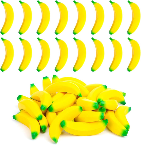 LovesTown 30PCS Banana Stress Toys, Squeeze Toys Mini Stretchy Fidget Balls Banana