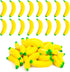 LovesTown 30PCS Banana Stress Toys, Squeeze Toys Mini Stretchy Fidget Balls Banana