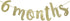 6 Months Banner Sign for 1/2 Birthday, Cursive Bunting Decorations for Baby Shower Birthday Party Decor Gold Glitter