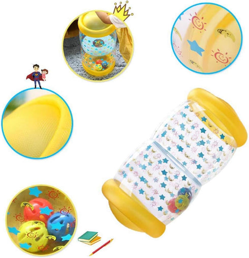 Baby Crawling Toy - Fitness Toys to Exercise Your Baby's Hearing, Touch, Muscles, and Coordination, Yellow