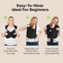 KeaBabies Baby Wrap Carrier Ring Sling - Easy to Wear, Adjustable D-Lite Baby Carrier Newborn to Toddler, Infant