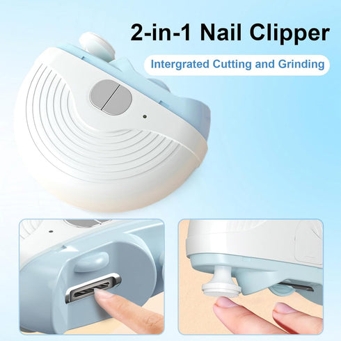 generic 2026 3 1 Upgrade in Automatic Electric Nail Clipper Smart Electric Nail Clippers with Polishing and LED Light