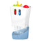 Ubbi Freestanding Bath Toy Organizer with Removable Drying Rack Bin for Toddlers, Cloudy Blue