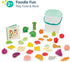 B. toys Foodie Fun Pretend Play Food & Board Book Set - 32 Pieces of Educational Play Food for Toddlers