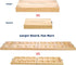 Set 72+8 Package AMEROUS Wooden Mancala Board Game - Upgraded Larger Size - Bonus Multi Color Glass Stones - Folding