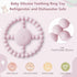 BIKCANP 6-18 1-2 Vibrating Sensory Teething Toys, Soothing Chew Ring for Babies Months, Autism Support & Oral