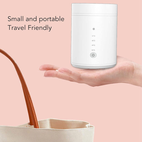 SOUQDWL 2 4 Bottle Warmer,Baby Bottle Warmer,Fast Baby Milk Warmer with Adapters, Temperature for Travel, USB
