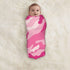 EASSEN Sets 35.4 35.4 Inches Pink Camouflage Pattern Baby Swaddle Blanket Unisex Swaddle Wrap Blankets Neutral