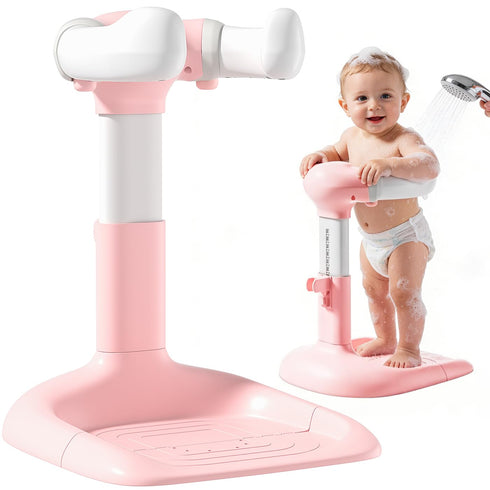 LimboGlow Upgraded Baby Shower Stand with Anti-Pinch Silicone & Anti-Slip Base, Adjustable Height