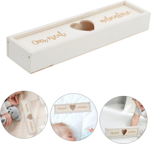 Wooden Keepsake Box for Pregnancy Memories - ULDIGI Shower Announcement Gift