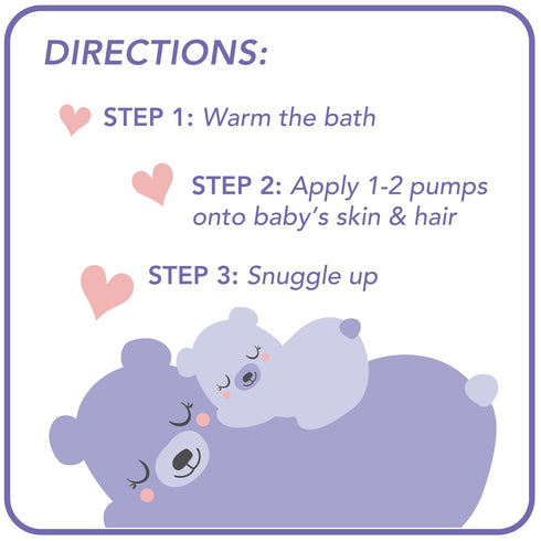 20 Oz Jergens Baby Calming Head to Toe Liquid Baby Wash, Body Wash and Shampoo, Tear Free, Fl