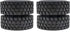1.0 Crawler Tires 4PCS for SCX24 Gladiator Bronco C10 JLU Deadbolt B17 Axial 1/24 1/18 Tracked Car
